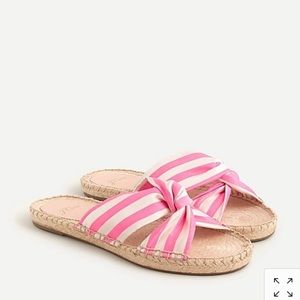 J. Crew NIB Twisted-Knot Espadrille Sandals